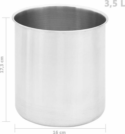 vidaXL Διανεμητής Σάλτσας Ανοξείδωτος 3.5lt με Ύψος 25εκ. 2x3.5lt
