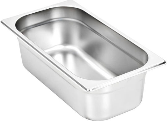 vidaXL Stainless Steel Gastronorm GN1/3 H100mm (8 pcs)