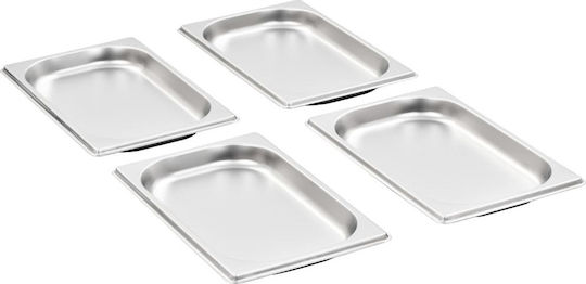 vidaXL Σκεύος Gastronorm Ανοξείδωτο GN1/4 με Βάθος 20mm (12τμχ)