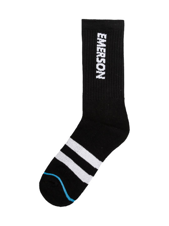 Emerson Ανδρικές Κάλτσες με Σχέδια Black / White / Blue Emerson Ανδρικές Κάλτσες με Σχέδια Black / White / Blue