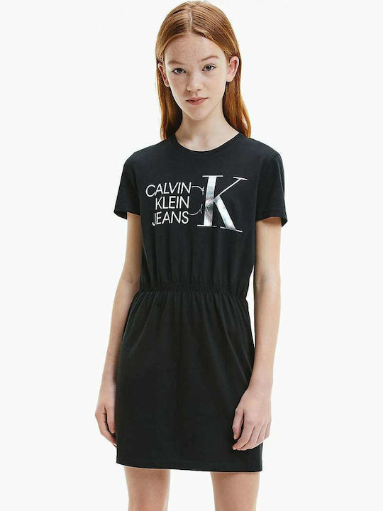 Children's Dress Short Sleeve Black