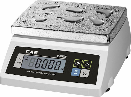 CAS SW-1W Elektronisch mit einer Wiegekapazität von 10kg und einer Unterteilung von 5gr