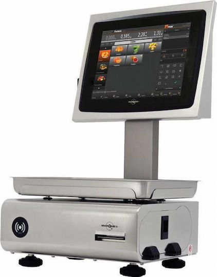 Balancas Marques BM5 XS Double Body Electronic Retail Scale with Column and Label Printing Capability with Weighing Capacity of 30kg and Division 10gr
