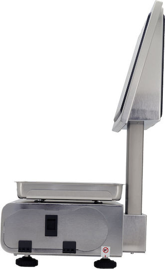 Balancas Marques BM5 XS Double Body Electronic Retail Scale with Column and Label Printing Capability with Weighing Capacity of 30kg and Division 10gr