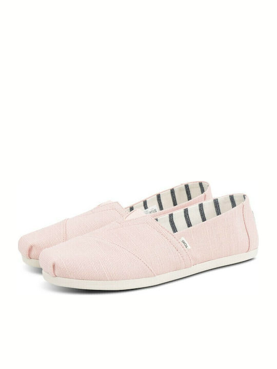 Alpargata Stoff Damen Espadrilles in Rosa Farbe