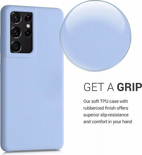 KWmobile Flexible Rubber Back Cover Σιλικόνης Γαλάζιο (Galaxy S21 Ultra 5G)
