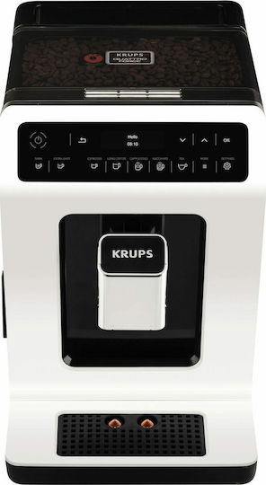 Krups Espressoare Automat Putere 1450W Presiune 15bar cu Râșniță Albă EA8901