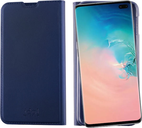 Idol 1991 Prime Magnet Book Δερματίνης Μπλε (Galaxy S10+)