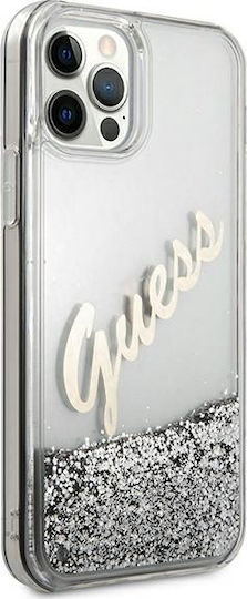 Guess Glitter Vintage Script Back Cover Πλαστικό Πολύχρωμο (iPhone 12 Pro Max)