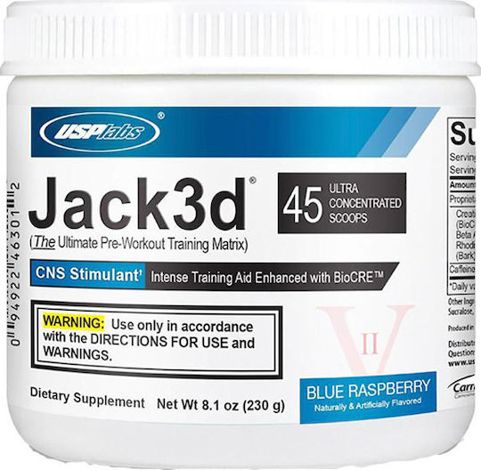 USP Labs Jack3d Supliment Pre Workout 248gr Zmeură albastră