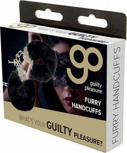 Guilty Pleasure Furry Handcuffs Χειροπέδες σε Μαύρο Χρώμα