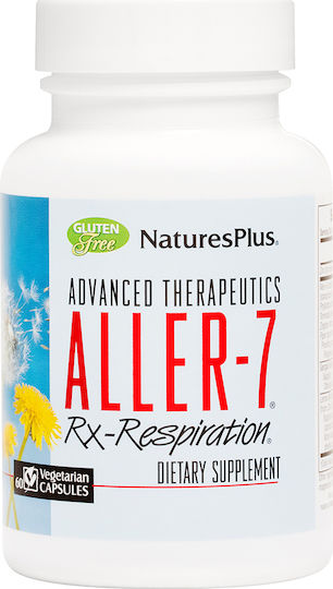 Nature's Plus Aller-7 Rx Respiration Συμπλήρωμα για την Υγεία Αρθρώσεων & Οστών 60 κάψουλες