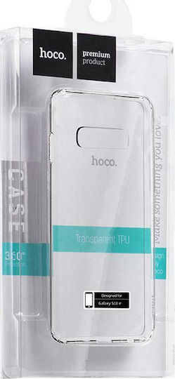 Hoco Light Series Umschlag Rückseite Silikon Transparent (Galaxy S10e)
