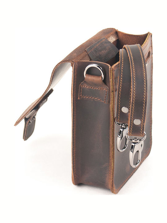 722 Leather Men's Bag Messenger Brown