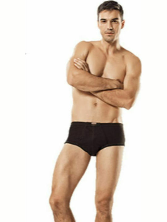 Herren Slips Schwarz 1Packung