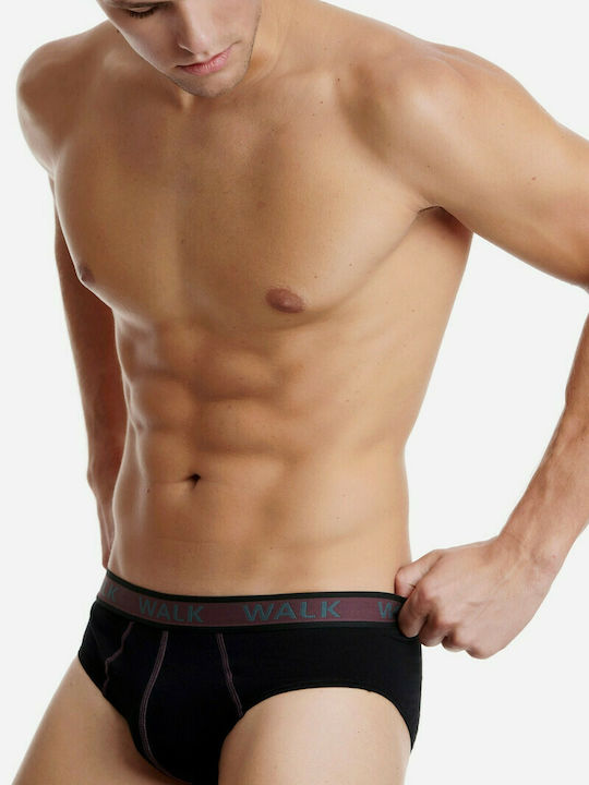 Herren Slips Schwarz 2Packung