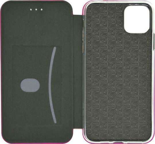 Ancus Magnetic Curve Book Δερματίνης Φούξια (iPhone 11 Pro Max)