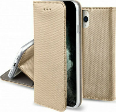 Forcell Smart Magnet Synthetic Leather Book Gold (Galaxy A41)