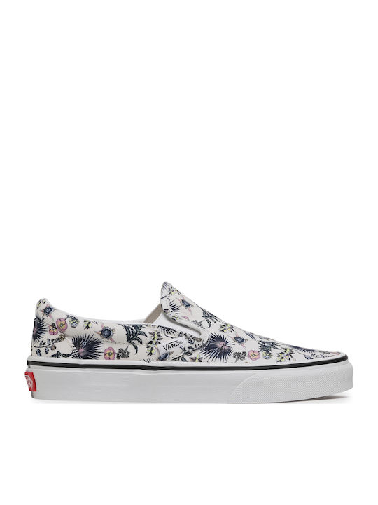 Paradise Floral Classic Women's Canvas Slip-Ons True White 1