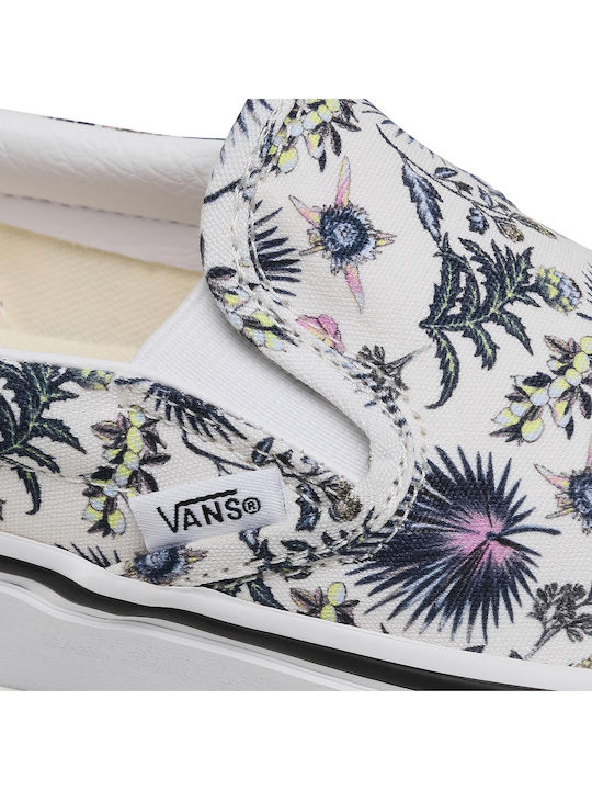 Paradise Floral Classic Women's Canvas Slip-Ons True White 1