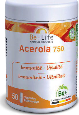 Be-Life Acerola 750 Συμπλήρωμα για την Ενίσχυση του Ανοσοποιητικού 50 κάψουλες