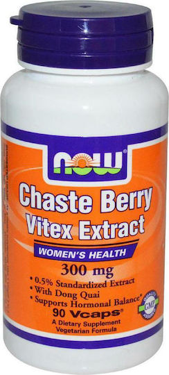 Now Foods Chaste Berry Vitex Extrakt 300mg Nahrungsergänzungsmittel für die Wechseljahre 90 Kräuterkapseln