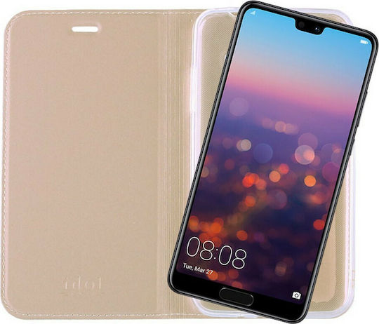 Idol 1991 Prime Magnet Buchen Sie Synthetisches Leder Gold (Huawei P20 Pro)