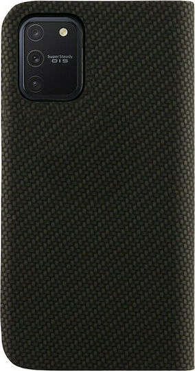 Idol 1991 Elite Anti-RFID Book Piele artificială Negru (Galaxy S10 Lite)
