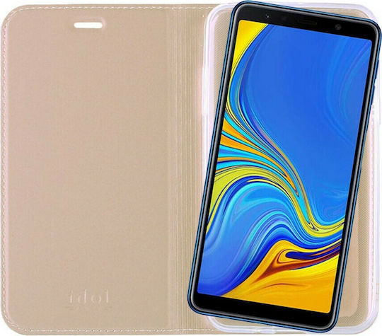 Idol 1991 Prime Magnet Book Synthetic Leather Gold (Galaxy A7 2018)