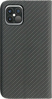 Idol 1991 Elite Anti-RFID Synthetic Leather Book Black (iPhone 12 / 12 Pro)