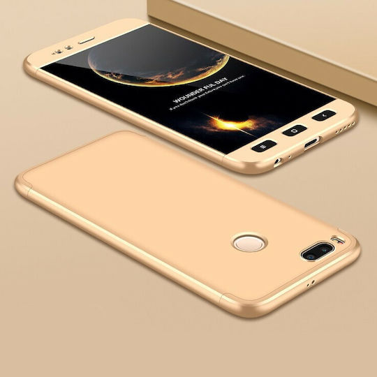 Mi A1 Mi 5X 360 Degrees Full Protection Πλαστικό Χρυσό (Xiaomi Mi 5X/Mi A1)