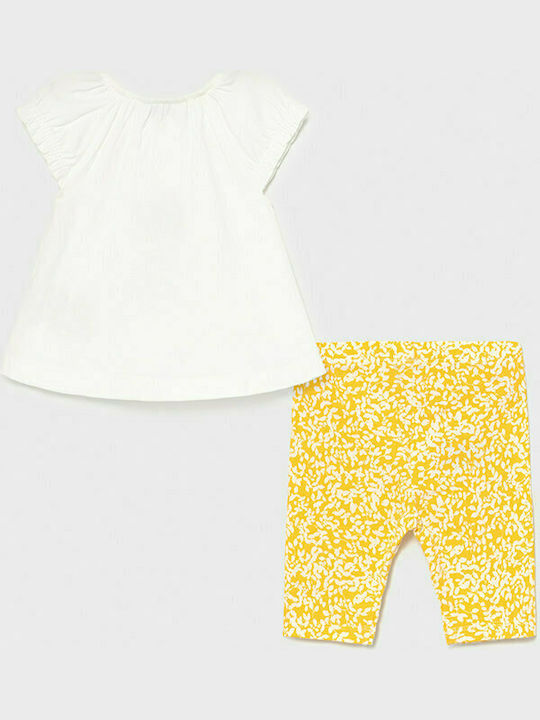 Mayoral Kids Set with Leggings Summer 2pcs White