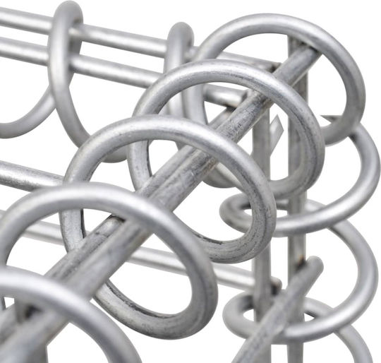 vidaXL Wall Garden Fencing Material with Covers 1pcs Silver