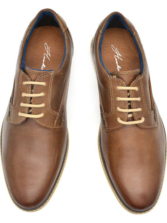 MS257R05 Leder Herren Freizeitschuhe Tabac Braun