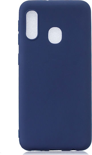 Back Cover Silicone Blue (Galaxy A20e)