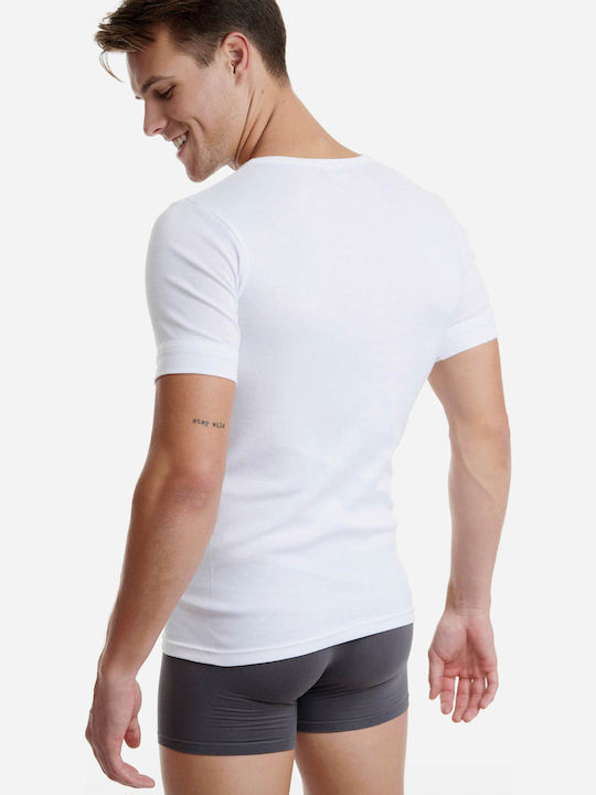 Men's Short Sleeve Undershirt White