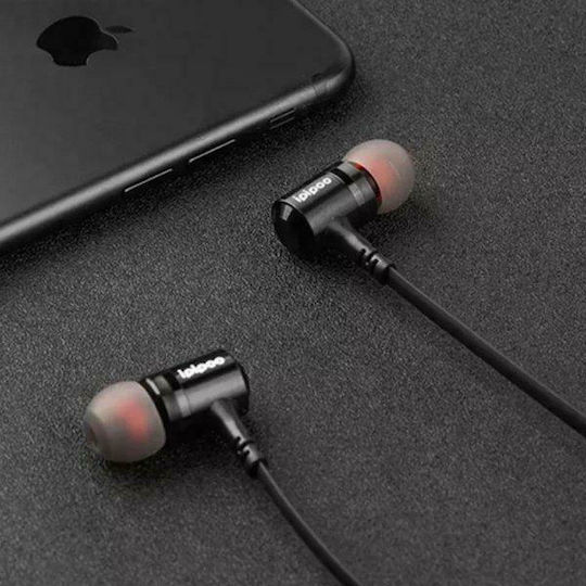 Ipipoo IL97BL In-ear Bluetooth Handsfree Ακουστικά με Αντοχή στον Ιδρώτα Μαύρα
