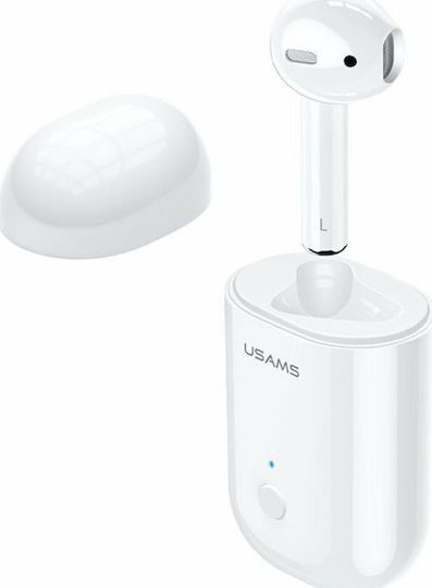 Usams LB In-ear Bluetooth Handsfree Ακουστικό Λευκό