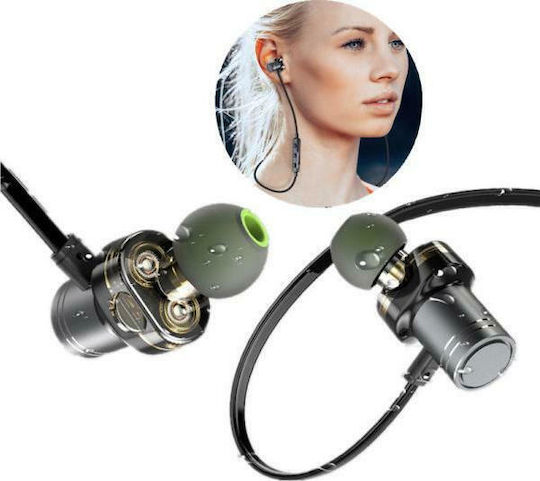 Awei X670BL In ear Bluetooth хендсфри Слушалки с Устойчивост на Пот Черен