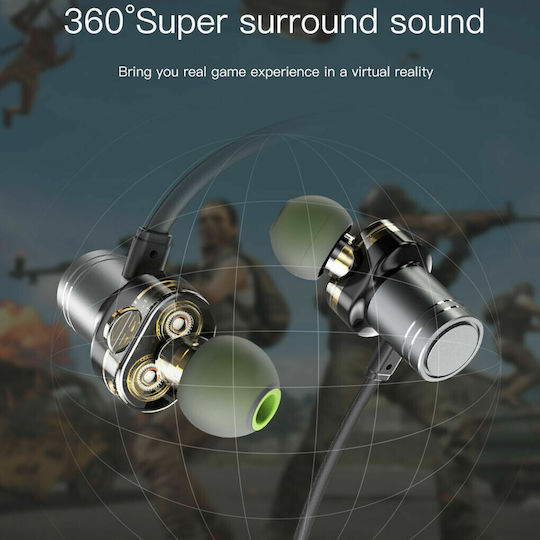 Awei X670BL In ear Bluetooth хендсфри Слушалки с Устойчивост на Пот Черен