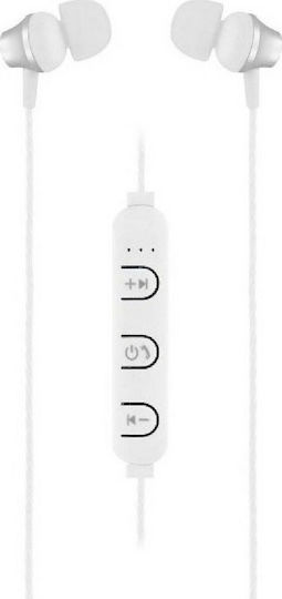 T'nB Steel In-ear Bluetooth Handsfree Ακουστικά Ασημί