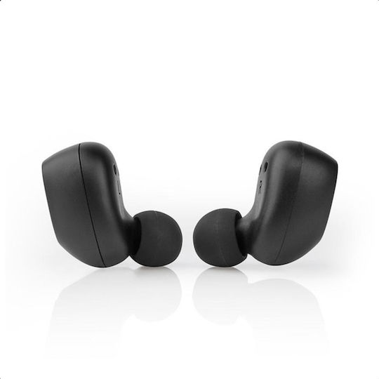 Nedis HPBT5052BK In-ear Bluetooth Handsfree Ακουστικά με Θήκη Φόρτισης Μαύρα