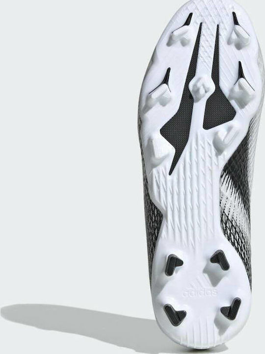 X 20.3 LL FG Kids Molded Soccer Shoes without Laces Cloud White / Core Black