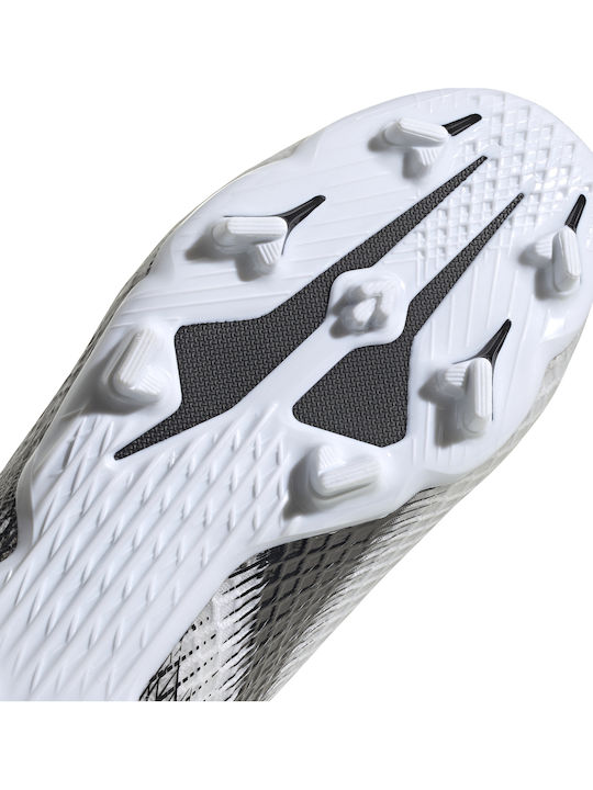 X 20.3 LL FG Kids Molded Soccer Shoes without Laces Cloud White / Core Black