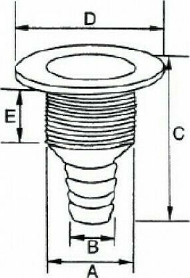 Eval Jgheaburi Σκάφους Flux de retur pentru conductă de 33mm