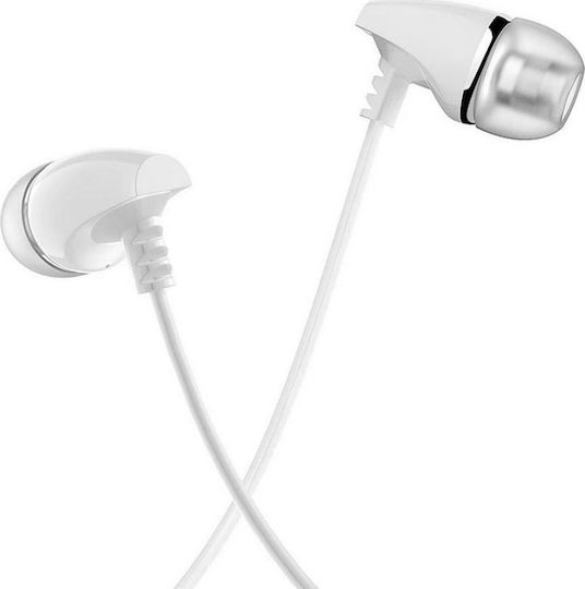 Borofone BM25 In-ear Handsfree with 3.5mm Connector White