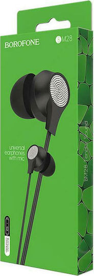 Borofone BM28 In-ear Handsfree με Βύσμα 3.5mm Μαύρο