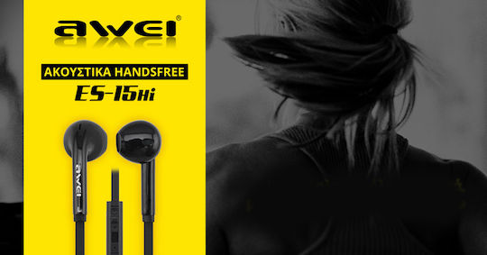 Awei ES-15hi In-ear Handsfree with 3.5mm Connector Black