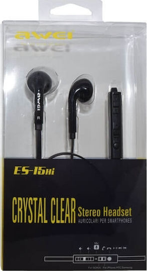 Awei ES-15hi In-ear Handsfree with 3.5mm Connector Black