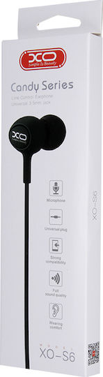XO S6 In-ear Handsfree Headphones with Connector 3.5mm Black